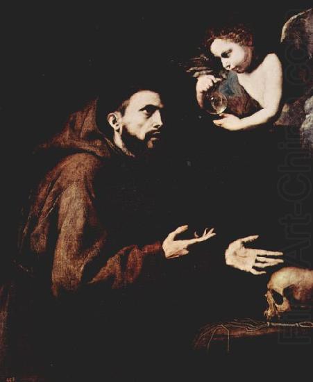 Jose de Ribera Franz von Assisi und der Engel mit der Wasserflasche china oil painting image